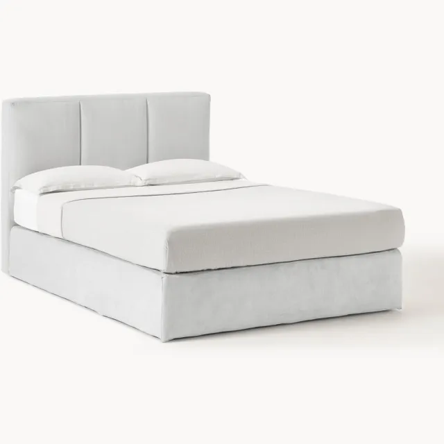 Westwing Collection Boxspringbed Oberon Grijs