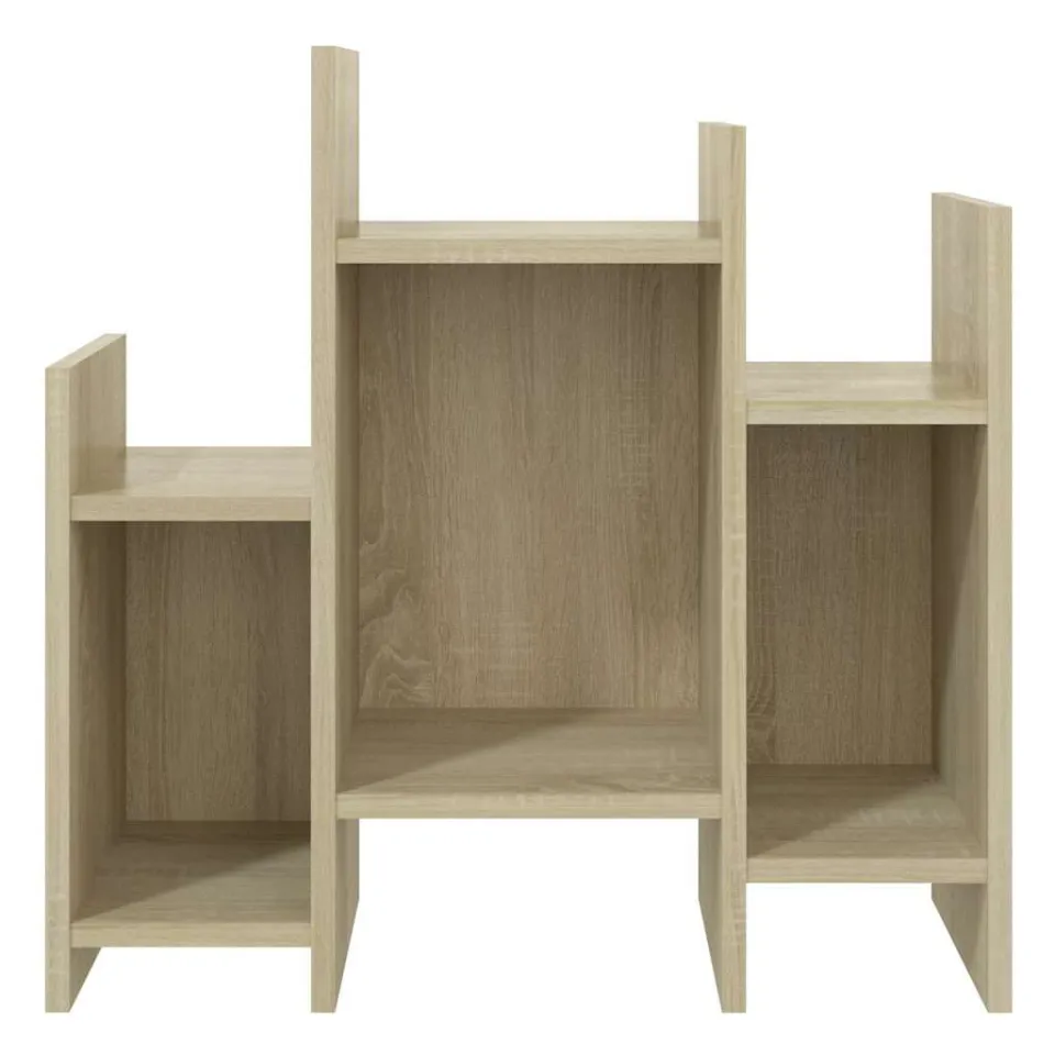 vidaXL Bijzetkast 60x26x60 cm bewerkt hout sonoma eikenkleurig, foto 4