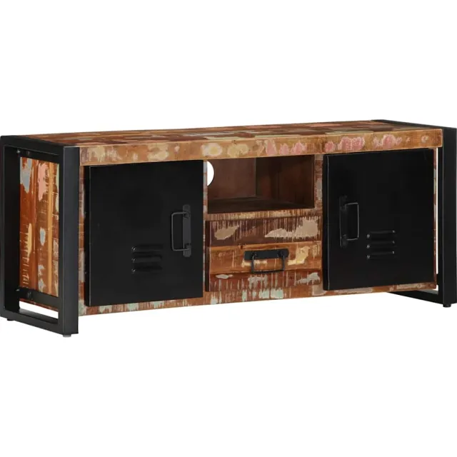 vidaXL Tv-meubel 100x30x40 cm massief gerecycled hout Bruin