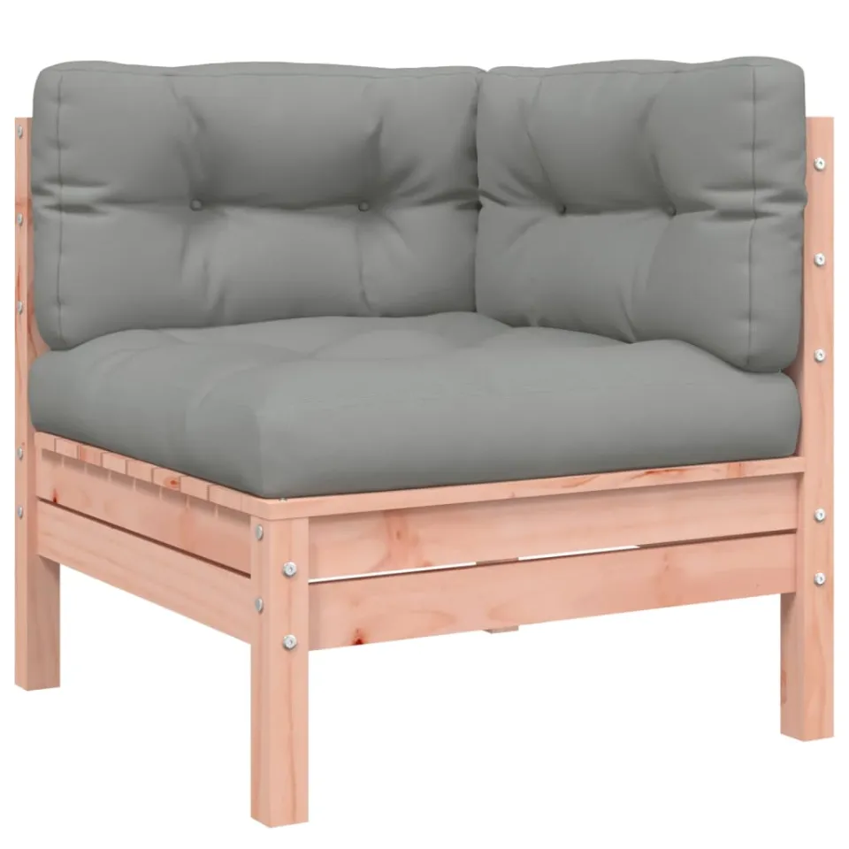 vidaXL 10-delige Loungeset met kussens massief douglas vurenhout bruin, foto 3