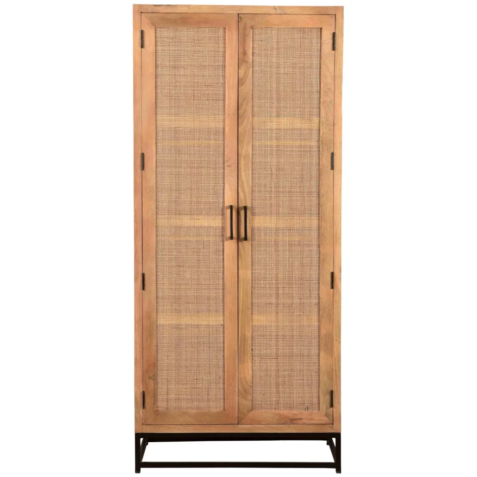 Artistiq Living Denice kledingkast mangohout en rotan