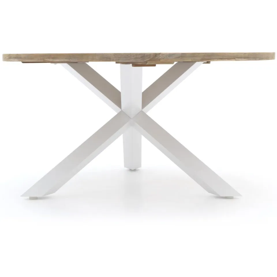 ROUGH Furniture ROUGH-Y dining tuintafel ø 150cm (h:75cm) bruin, foto 4