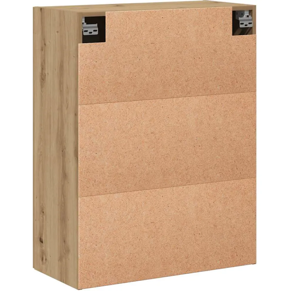 vidaXL Wandkast 69,5x34x90 cm bewerkt hout artisanaal eikenkleur, foto 4