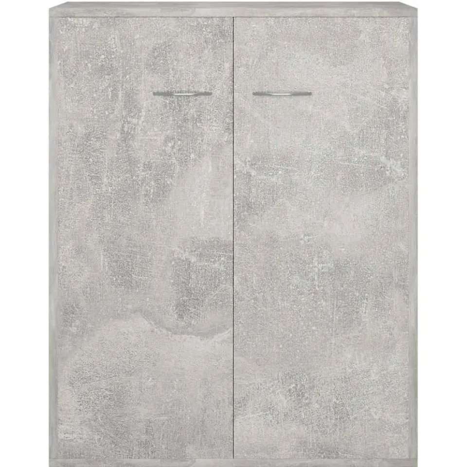 vidaXL Dressoir 60x30x75 cm bewerkt hout betongrijs grijs, foto 4