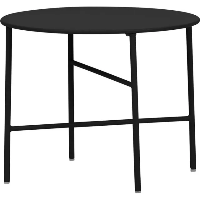Lisomme Mila metalen tuin salontafel zwart - Ø 50 cm