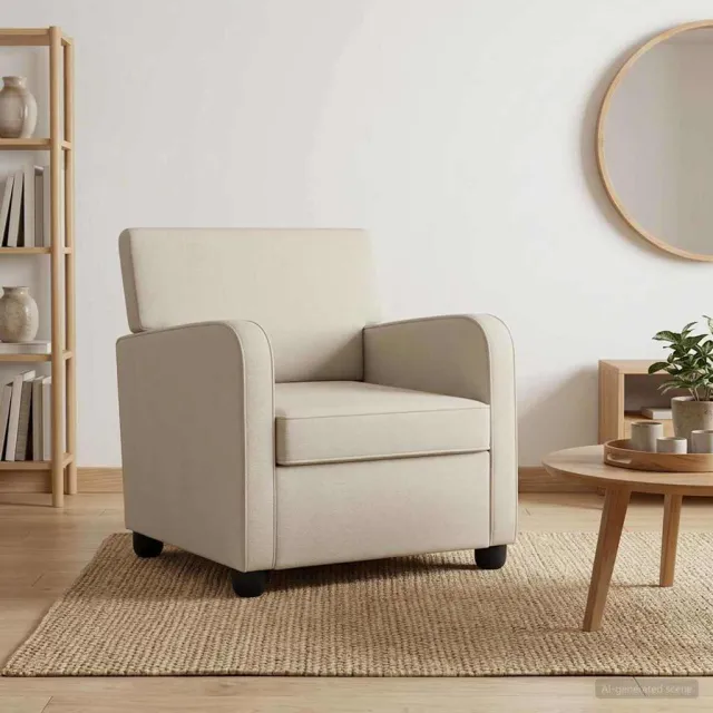 vidaXL Fauteuil Havermout fluweel grijs