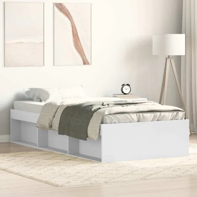 vidaXL Bedframe wit 100x200 cm