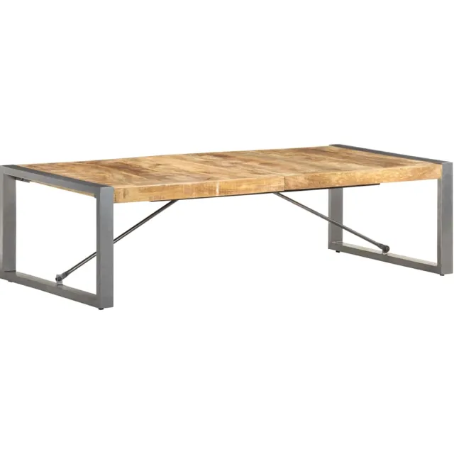 vidaXL Salontafel 140x70x40 cm ruw mangohout Bruin