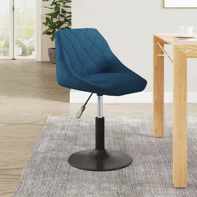 vidaXL Eetkamerstoel fluweel blauw, foto 2