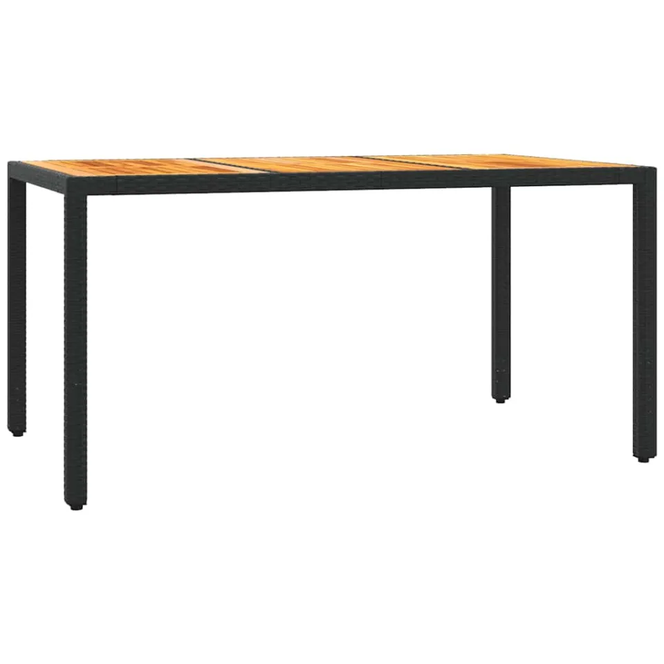 vidaXL 5-delige Tuinset met kussens poly rattan zwart, foto 4