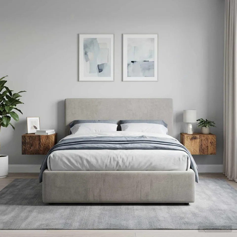 vidaXL Wandbeugel Bedkast 2 st Oud hout 49 x 34,5 x 20 cm Bewerkt hout bruin, foto 3