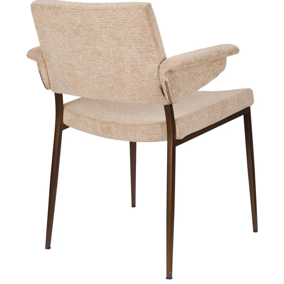 Dutchbone Portland eetkamerstoel beige, foto 4