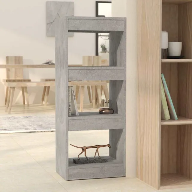vidaXL Boekenkast/kamerscherm 40x30x103 cm bewerkt hout betongrijs grijs, foto 2