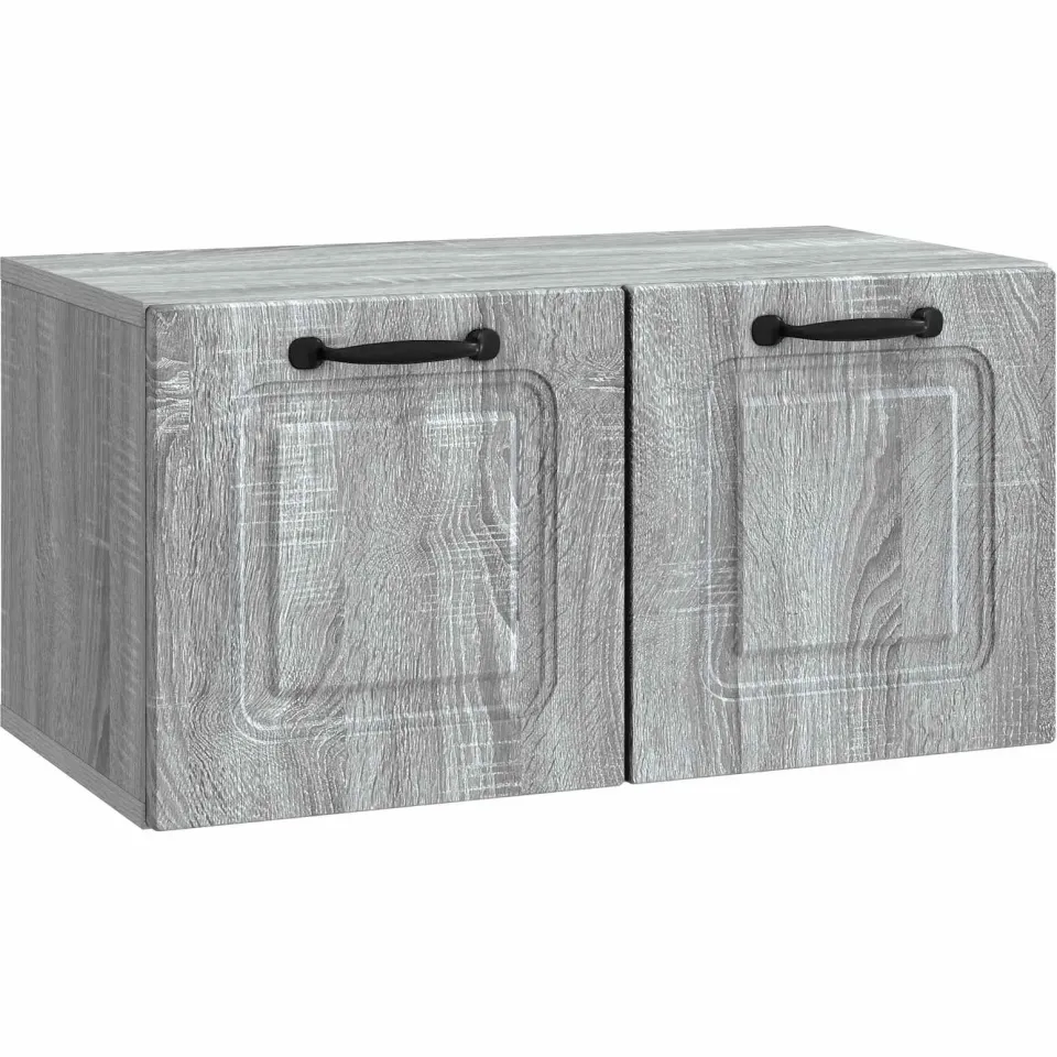 vidaXL Wandbeugel TV-kast Grijs sonoma 59,5 x 31 x 30 cm Bewerkt hout