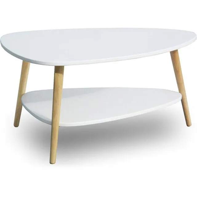 Viking Choice Salontafel - wit - 90x67x45 cm - hout