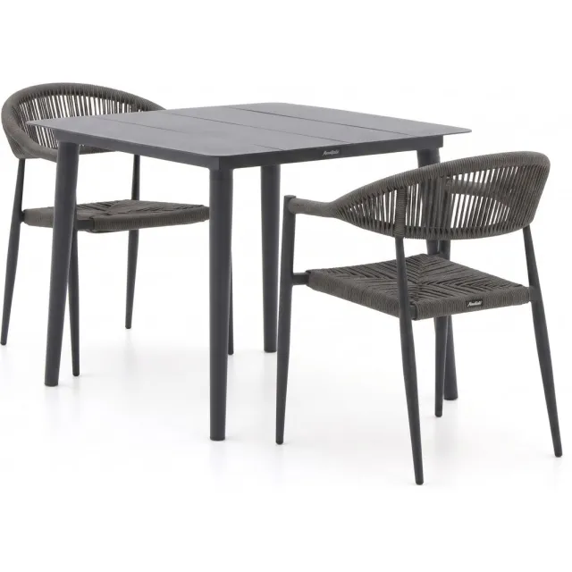 Manifesto Furniture Manifesto Belpasso/Sora 90cm dining tuinset 3-delig stapelbaar