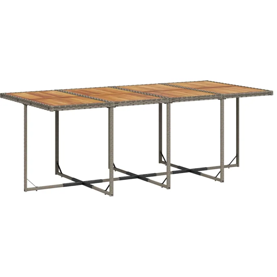 vidaXL 13-delige tuinset met kussens, grijs polyrotan, foto 4