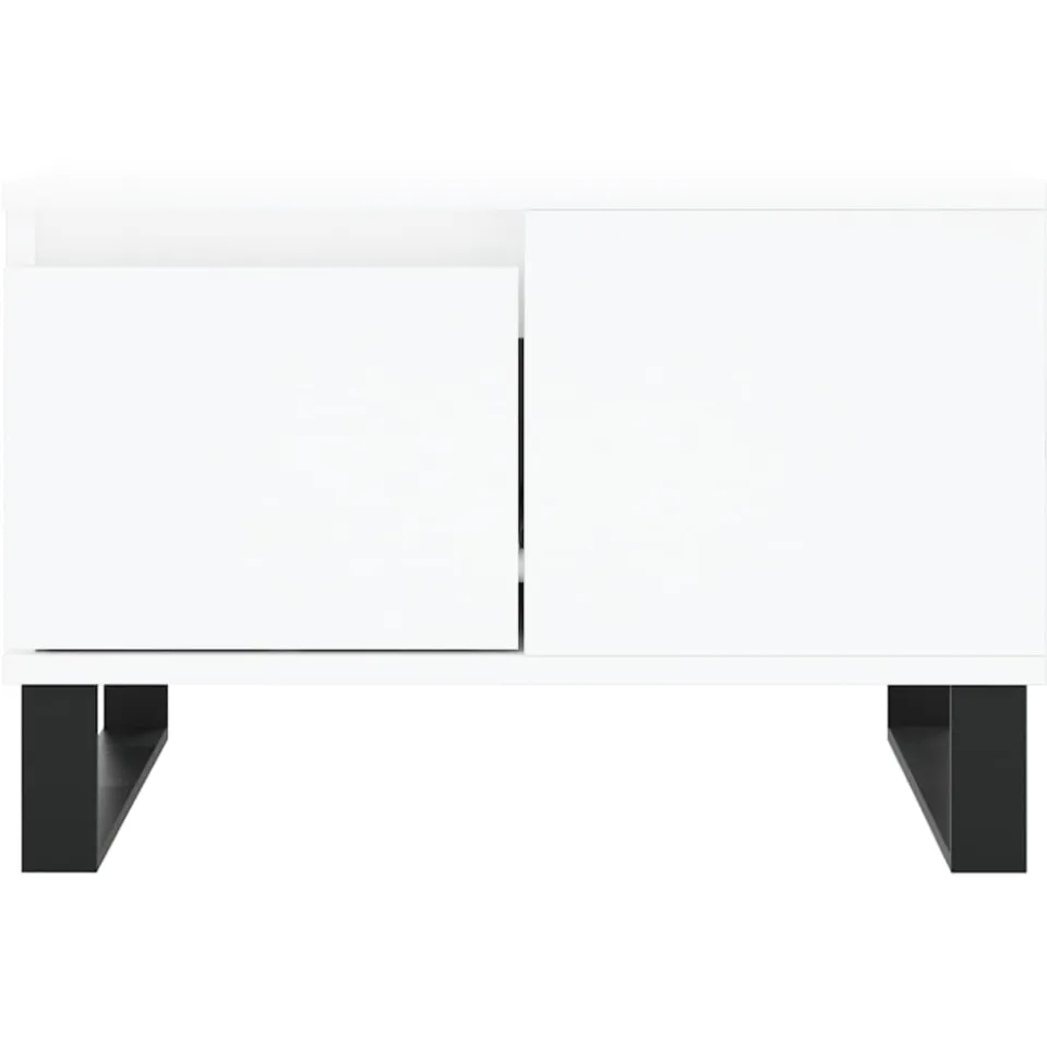 vidaXL Salontafel 55x55x36,5 cm bewerkt hout wit