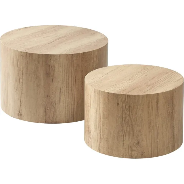CaliCosy Set van 2 ronde salontafels - MAIA Houtlook