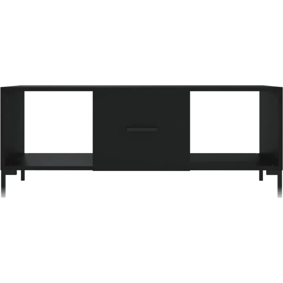 vidaXL Salontafel 102x50x40 cm bewerkt hout zwart