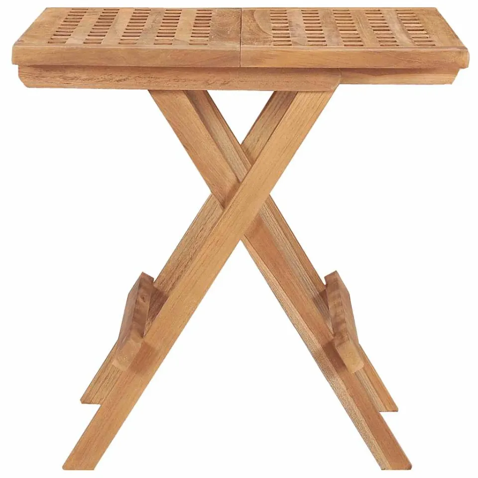vidaXL Tuintafel inklapbaar 50x50x50 cm massief teakhout bruin, foto 3