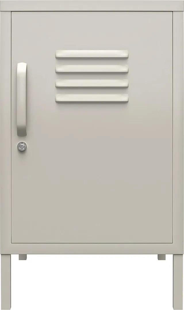 Notio Living Bradford-Accenttafel - 1-Deur - Taupe Metaal Grijs