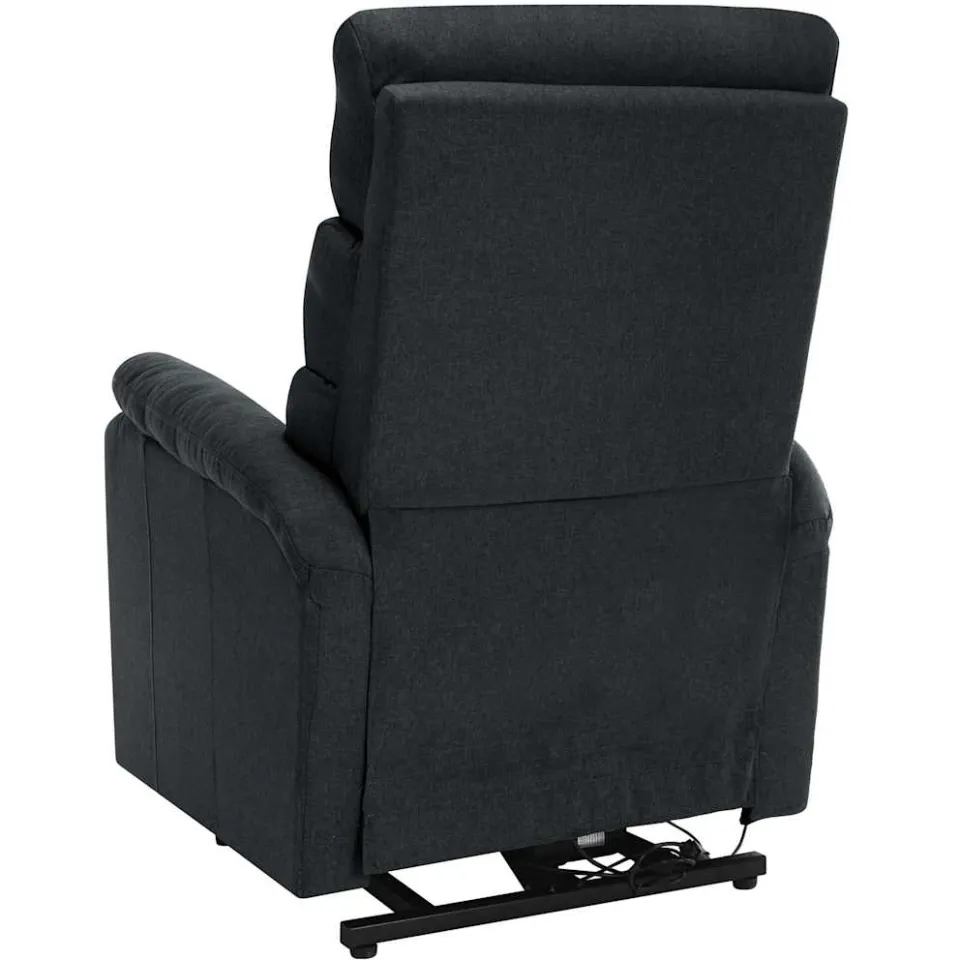 vidaXL Sta-op-massagestoel stof donkergrijs grijs, foto 4
