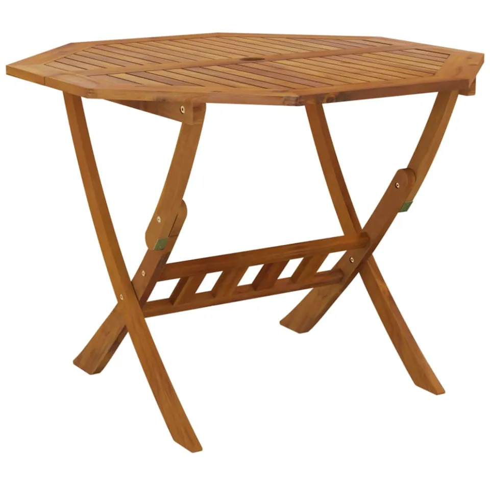 vidaXL Tuintafel inklapbaar 90x75 cm massief acaciahout bruin, foto 3