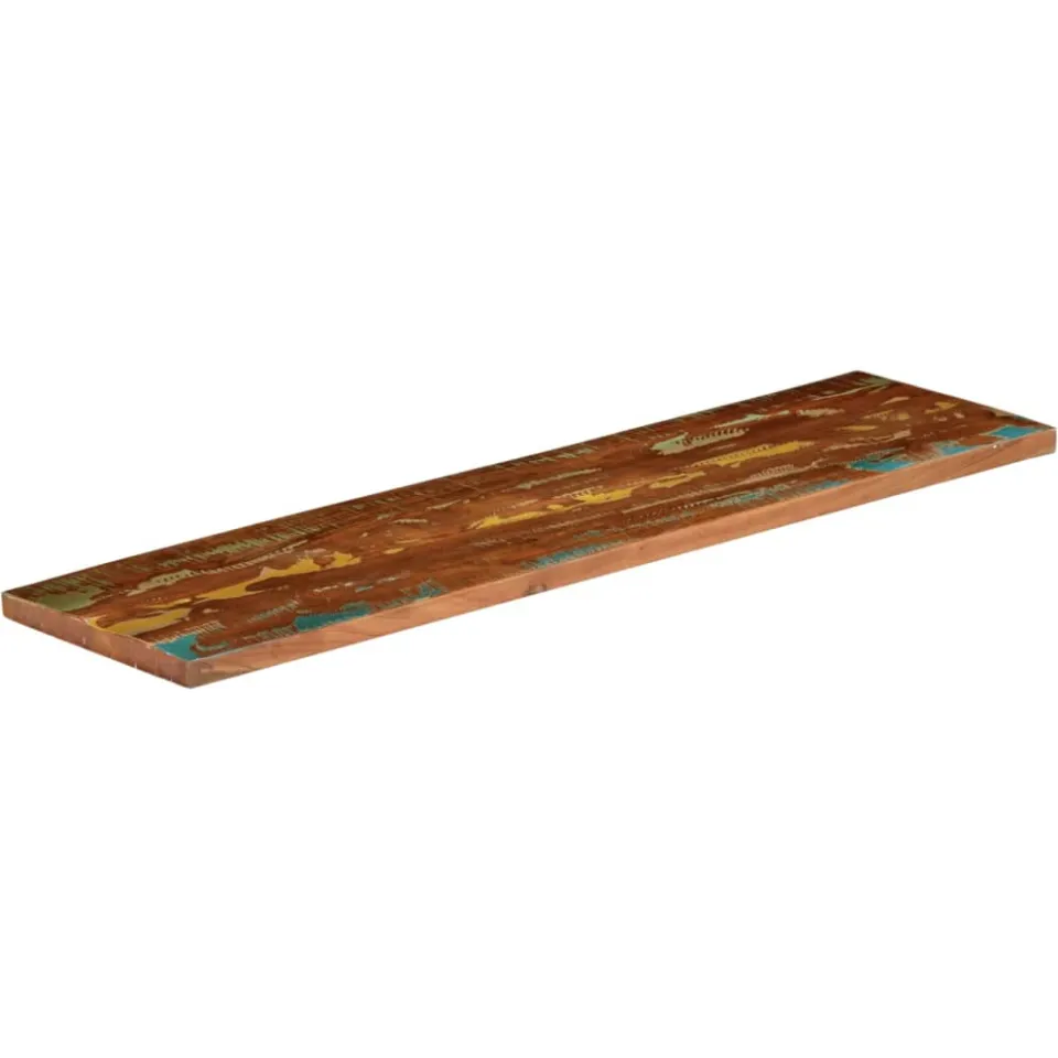 vidaXL Tafelblad rechthoekig 110x40x2,5 cm massief gerecycled hout bruin, foto 2