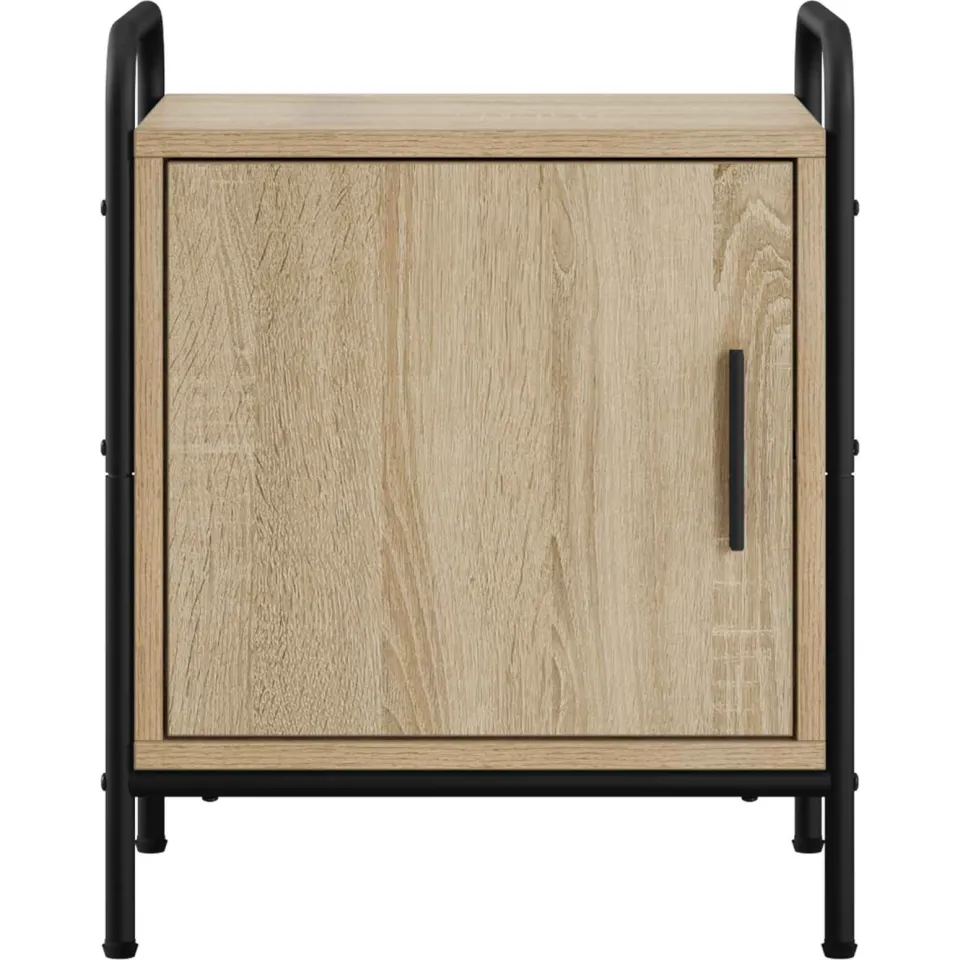 vidaXL Nachtkastje Sonoma Eiken 40 x 30 x 50 cm Bewerkt hout, foto 4