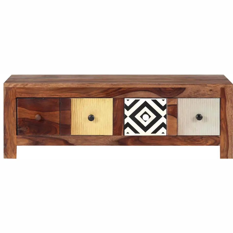 vidaXL Salontafel 90x50x30 cm massief acaciahout bruin, foto 2
