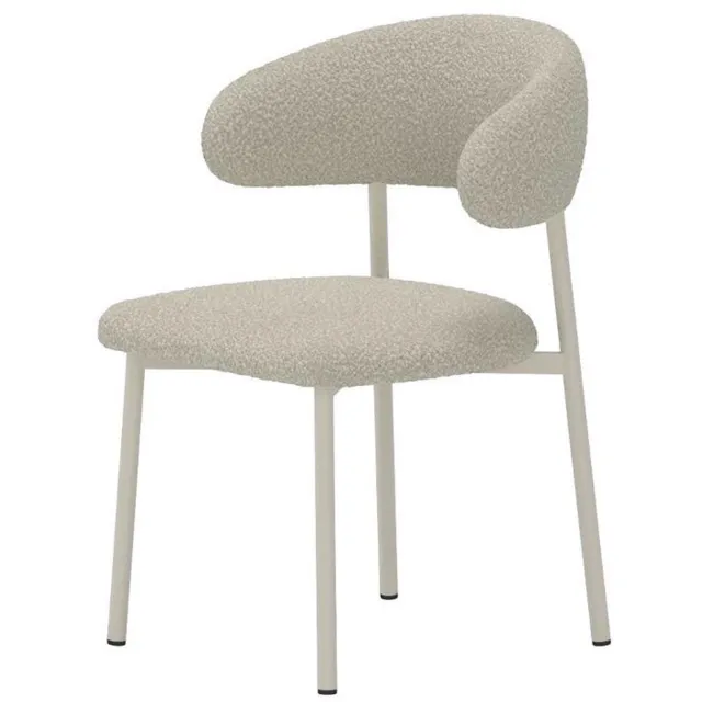 Svea Duarte eetkamerstoelen bouclé - beige/beige