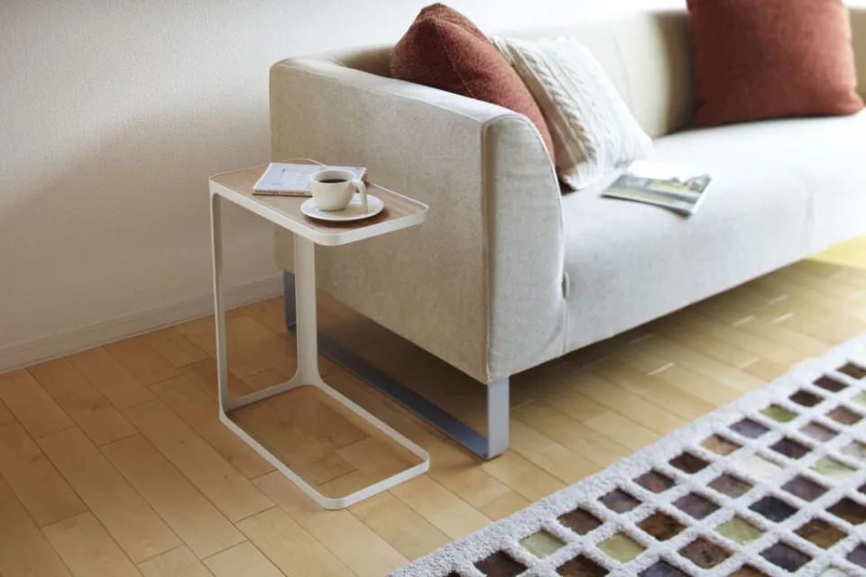 Yamazaki Bijzettafel Frame wit, foto 3