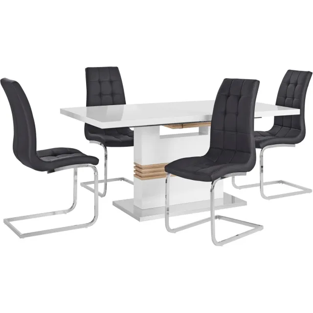 Notio Living Perez&Lola-Eetset - Zwart