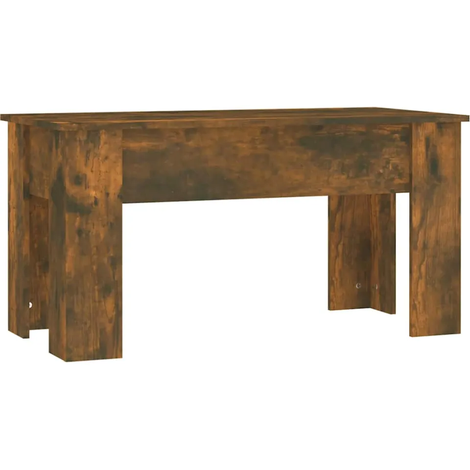 vidaXL Salontafel 101x49x52 cm bewerkt hout gerookt eikenkleurig Bruin