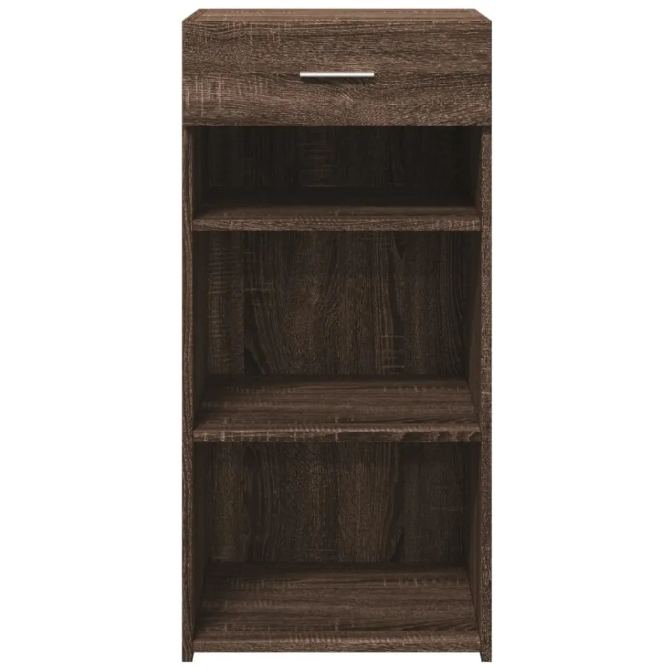 vidaXL Dressoir 45x42,5x93 cm bewerkt hout bruin eikenkleur