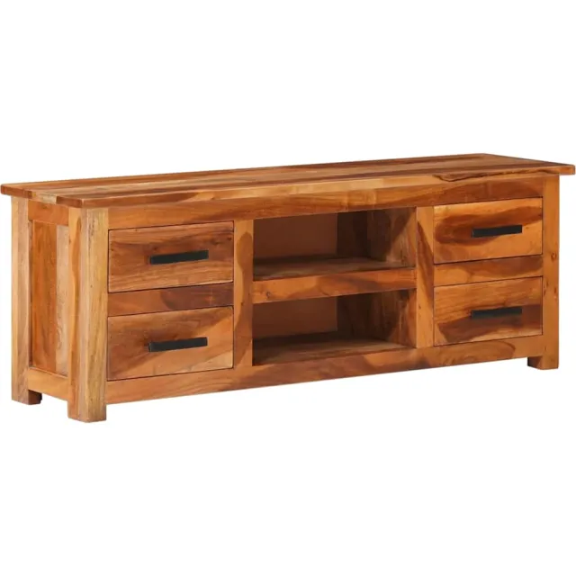 vidaXL Tv-meubel 110x30x40 cm massief hout Bruin