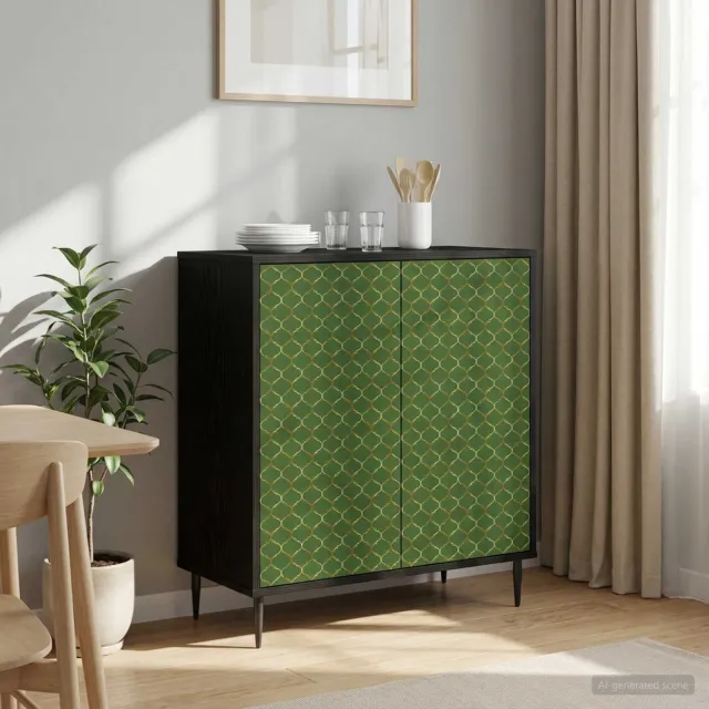 vidaXL Dressoir GELEEN Zwart eiken 69 x 33 x 76 cm Bewerkt hout