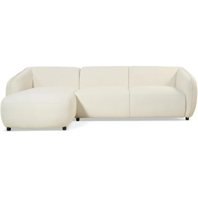 Nest of Nora Hoekbank Elna - bouclé links - Loungebank - Beige