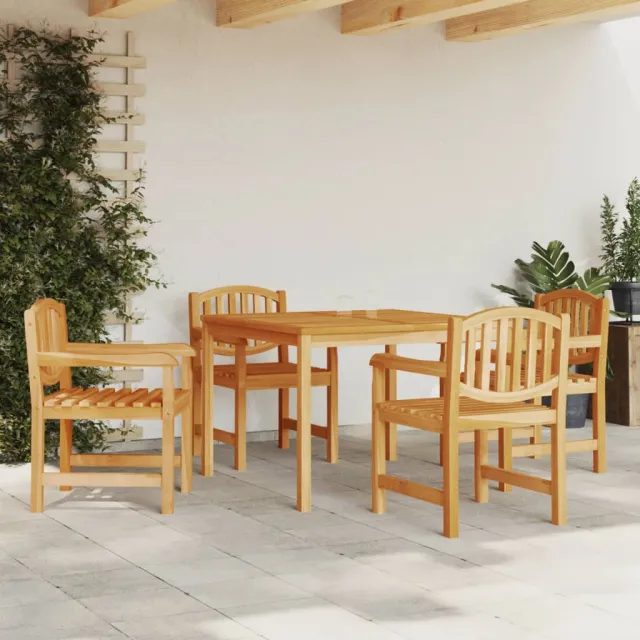 vidaXL 5-delige Tuinset massief teakhout bruin, foto 2