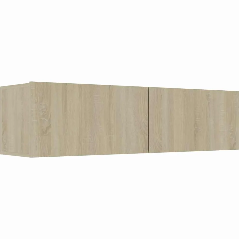 vidaXL Tv-meubel 120x30x30 cm bewerkt hout sonoma eikenkleurig Bruin