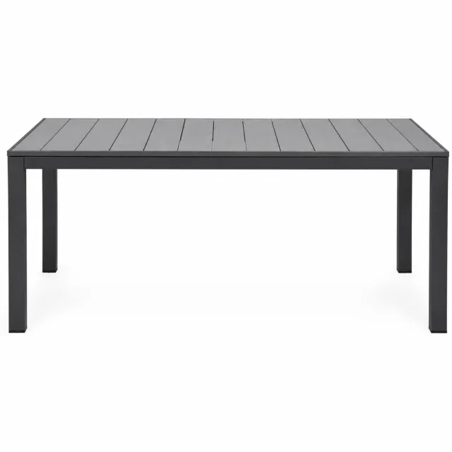 Jurrys Tuintafel - Buitentafel - Eettafel - Terrastafel - Outdoor tafel - Weerbestendig - Duurzaam - Aluminium - Grijs - 150x80cm
