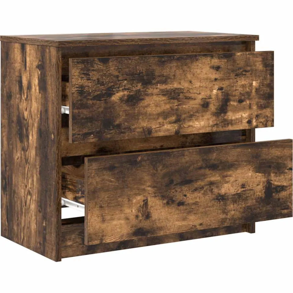 vidaXL Tv-meubel 60x35x54 cm bewerkt hout gerookt eikenkleurig, foto 4