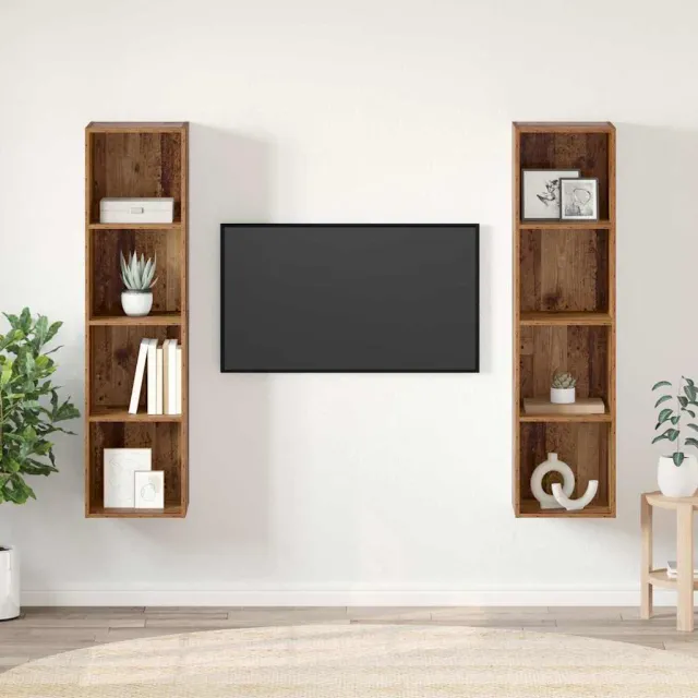 vidaXL Tv-meubelset 2 st 37 x 37 x 142,5 cm Bruin