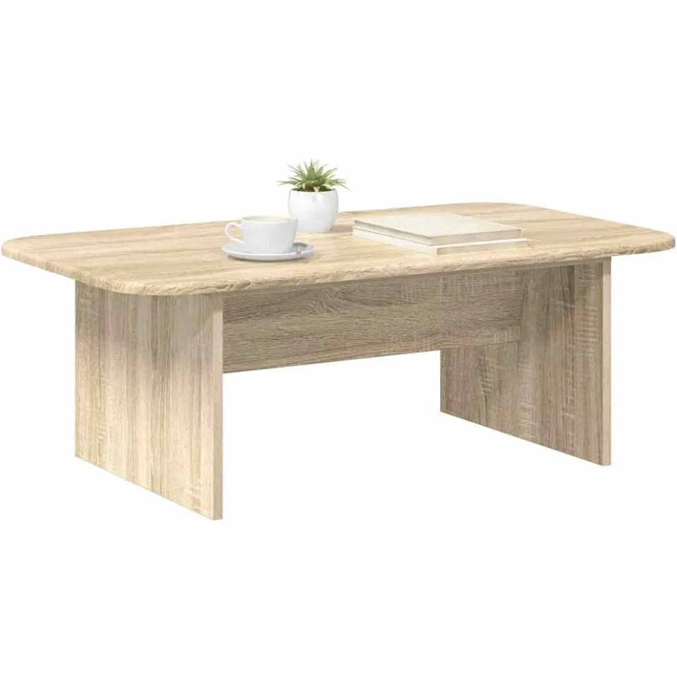 vidaXL Salontafel Sonoma Eiken 93 x 53 x 33 cm Bewerkt hout Bruin