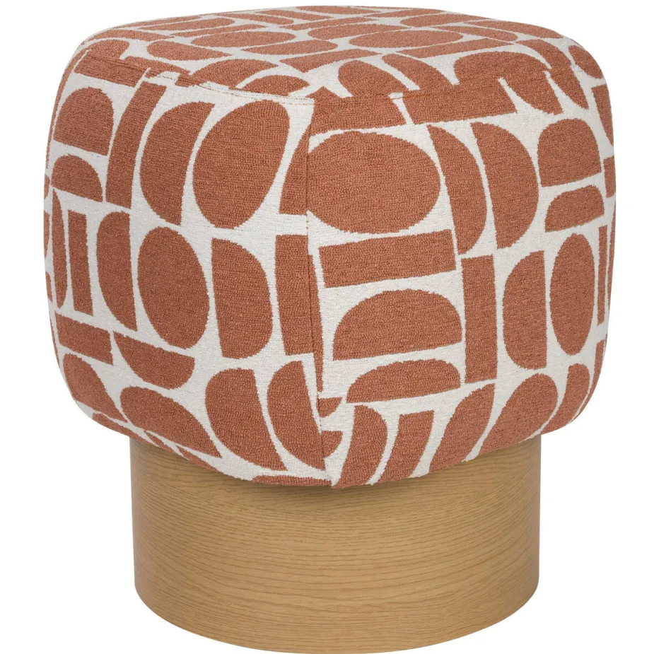 Housecraft Living poef Cyril terra/naturel, foto 3