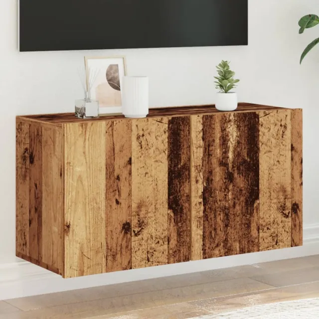 vidaXL Tv-meubel wandgemonteerd 80x30x41 cm oud houtkleurig bruin, foto 2