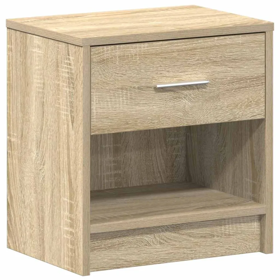 vidaXL Nachtkastje met lade 39x28x41 cm sonoma eikenkleurig, foto 3
