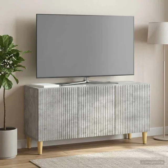 vidaXL TV-kast 99 x 34,5 x 50 cm Betongrijs Bewerkt hout