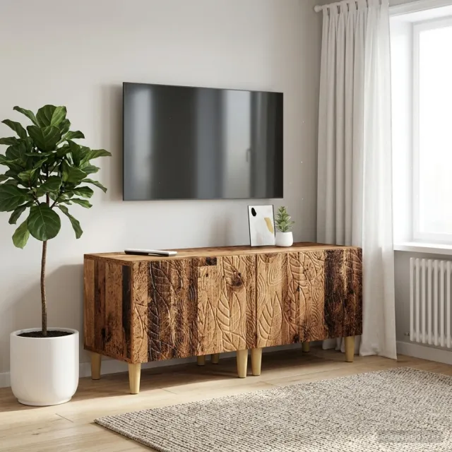 vidaXL Tv-meubel Oud hout Bewerkt hout Bruin